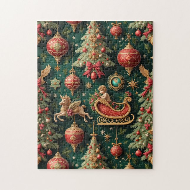 Elegant Baroque-julpussel Pussel (Vertikal)