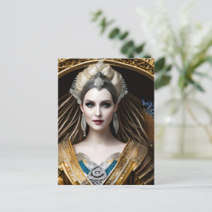 Elegant Baroque Queen Vykort