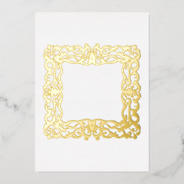 Elegant Baroque Ram Guld Blank