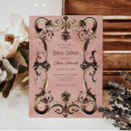 Elegant Baroque Rococo-Möhippan Inbjudningar