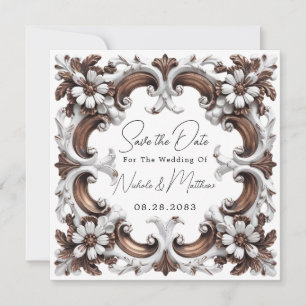 Elegant Baroque Rococo Stil Spara Datumet