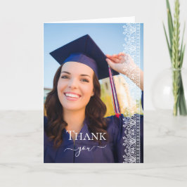 Elegant Baroque Victorian Snöre Studenten Photo Tack Kort