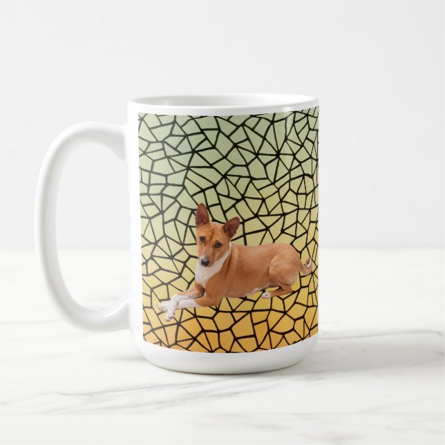 Elegant Basenji Dog  Kaffemugg (Vänster)