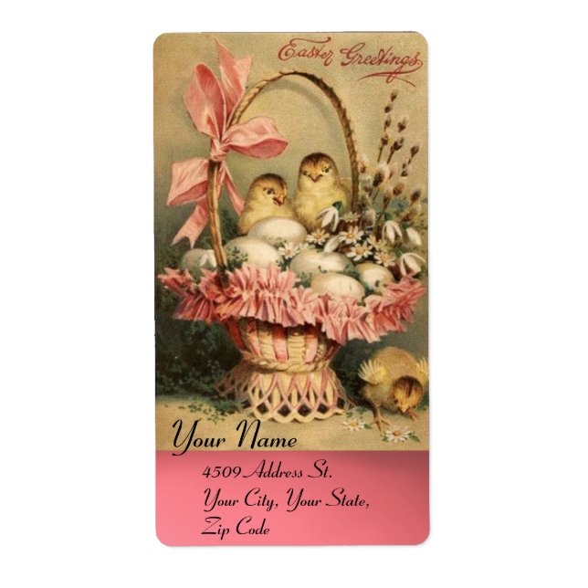 ELEGANT BASKET,KYCKLINGAR,LÖNER OCH PÅSKÄGG FRAKTSEDEL (Framsidan)