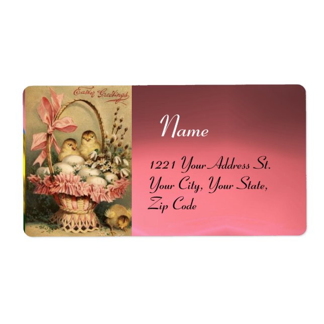 ELEGANT BASKET,KYCKLINGAR,LÖNER OCH PÅSKÄGG FRAKTSEDEL (Framsidan)