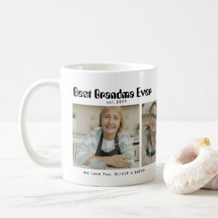 Elegant Bästa Mormor/Mormor någonsin 3 Fotosammans Kaffemugg
