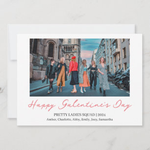 Elegant Bästa vänner valentins dag Bestie-fotot Julkort