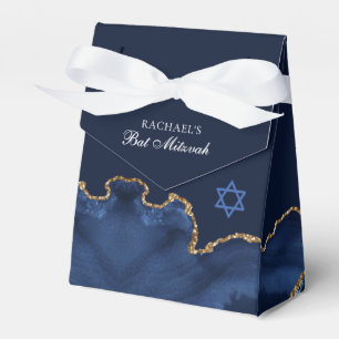 Elegant Bat mitzvah Party vid marinblått Guld Presentaskar