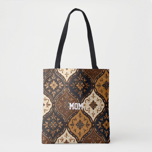Elegant Batik-handväska Tygkasse (Framsida)