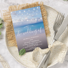 Elegant Beach-bröllop Inbjudningar