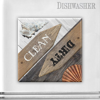 Elegant Beach House Dishwasher Magnet