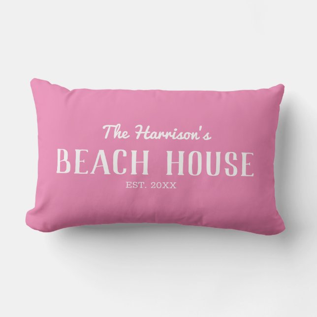 Elegant Beach House Lumbar Pillow Lumbarkudde (Framsida)