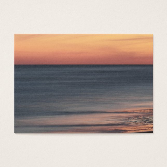 Elegant Beach Sunset Blank Visitkort (Framsidan)
