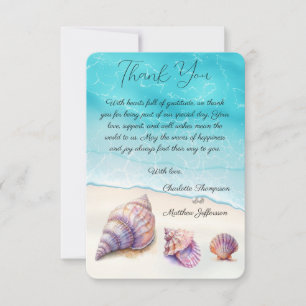Elegant Beach Wedand Seashells Pearls Nautical Tack Kort