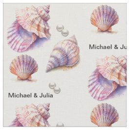 Elegant Beach Wedand Seashells Pearls Nautical Tyg