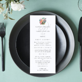 Elegant Beach Wedding Menu Meny