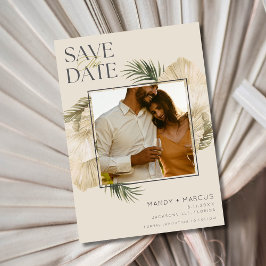 Elegant Beach Wedding Photo Spara Datumet