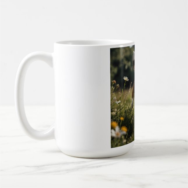 Elegant Beagle Coffee Mugg (Vänster)