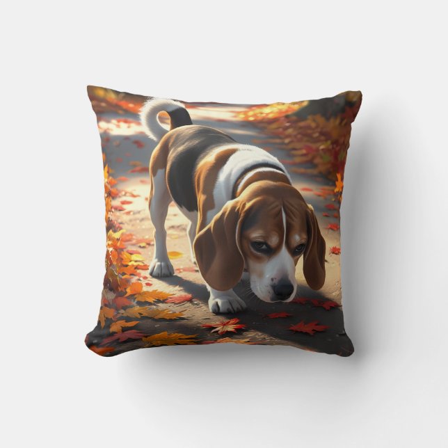 Elegant Beagle Dekorativ kudde (Framsida)