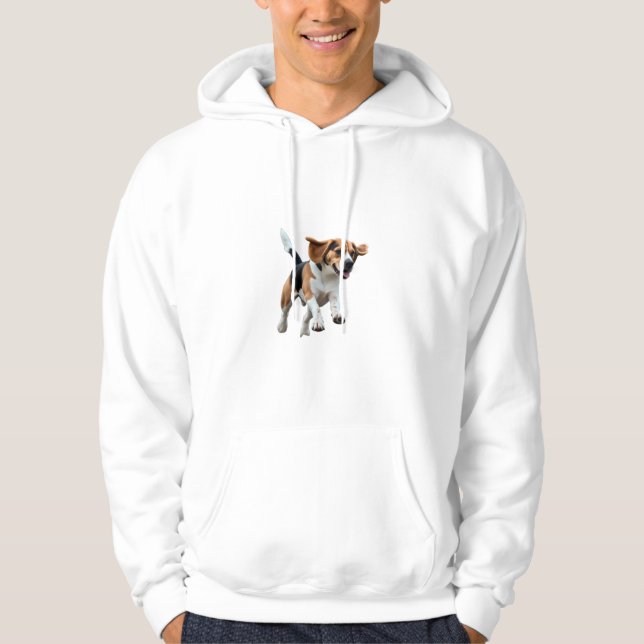 Elegant Beagle Hoodie (Framsida)
