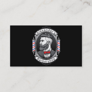 Elegant Bearded Man Visitkort