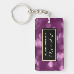 Elegant Beautician Glamous Lila Luxe Bokeh