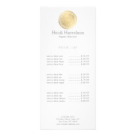 Elegant Beauty Mandala Logotyp Faux Guld Reklamkort