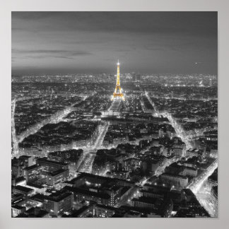 Elegant Beauty of Paris Nights Poster