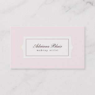 Elegant Beauty Plaque Stil Ljus rosa Visitkort