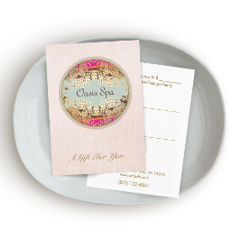 Elegant Beauty Salon and Spa Gift Certificate Rabattkort