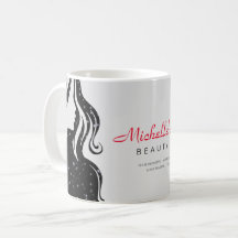 Elegant Beauty Salon & Hair Stylist White Black