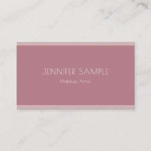 Elegant Beauty Salon Makeup Artist Template Modern Visitkort