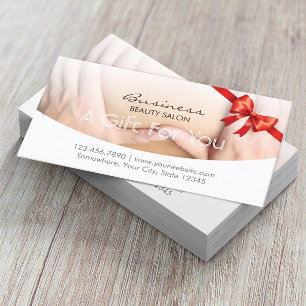 Elegant Beauty Therapy Salon Gift Certificate Rabattkort