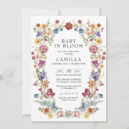 Elegant Bebis i Bloom Barnkalas Inbjudningar