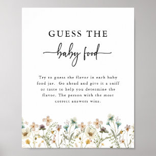 Elegant bebisfestskylt poster