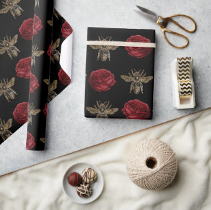 Elegant Bee Blommigt Gift Presentpapper