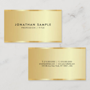Elegant Befordringsmall Luxury Guld utseende Visitkort