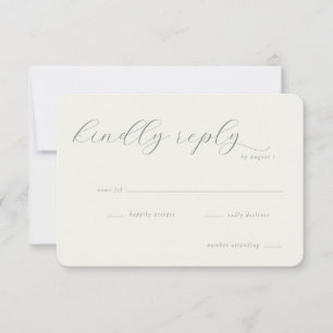 Elegant Beig RSVP-kort OSA Kort