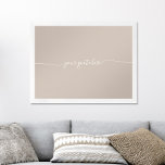 Elegant Beige-Anpassningsbarna för minimal calligr Poster<br><div class="desc">Skapa din egen anpassningsbar- eller offertväggskonst med ditt favoritinspirerande ordspråk,  sång-text,  bibelvertext eller personlig i minimal skripttypografi.</div>