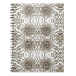 Elegant Beige Blommig Journal Anteckningsbok