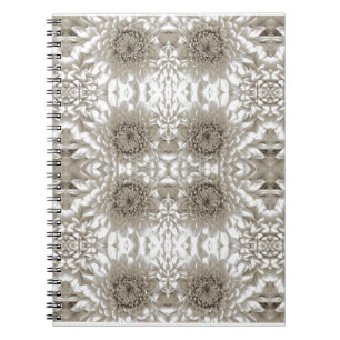 Elegant Beige Blommig Journal Anteckningsbok