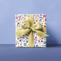 Elegant Beige Botanisk Blommig Trädgård med Vilda 