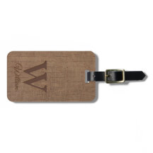 Elegant Beige Brown Cow Leather Struktur Monogramm