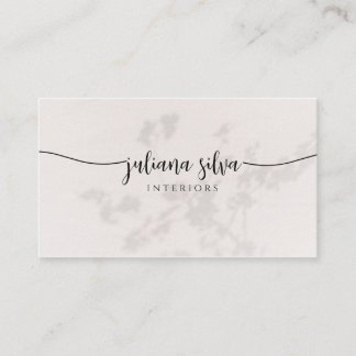 Elegant Beige Business Card Visitkort