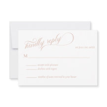 Elegant Beige Calligraphy Bröllop OSA