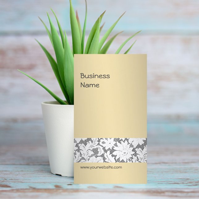 Elegant Beige Event Planner Snöre Visitkort (Skapare uppladdad)