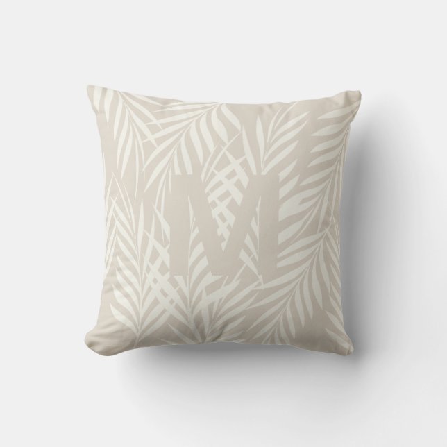 Elegant Beige Handflatan Löv Personlig  Kudde (Framsida)