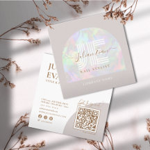 Elegant Beige Holography Beauty
