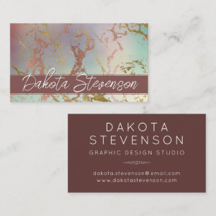 Elegant Beige Marble Monogram för försäljning oc Visitkort