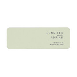 Elegant Beige Minimal Modern Returadressetikett Returadress Etikett